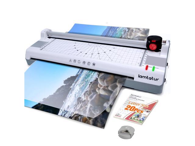 Thermal Laminator Machine 13in Wide with Letter Laminating Sheets 7in1 Laminating Machine 11x17 wide for A3/A4/A6, Hot & Cold Lamination Office.