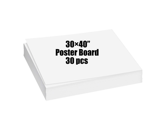 30×40 Large Poster Board 30PCS Poster Paper White Poster Board Bulk suitable for DIY, Crafts, Signs Project Presentations, Drawing and School...