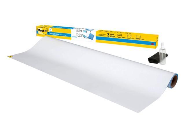 Easy Erase Permanent Marker Whiteboard Surface, Permanent Marker Wipes Away with Water, 6 ft x 4 ft, White Dry Erase Whiteboard Film (EE6x4)