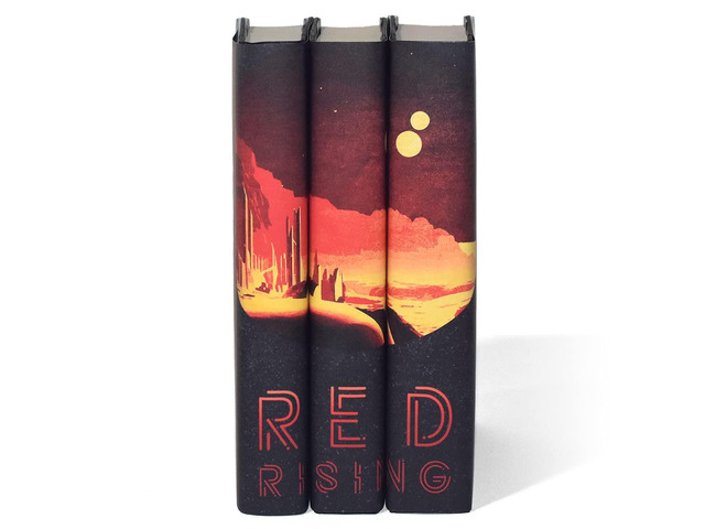 Red Rising Trilogy Set 3-Volume Hardcover Book Set with Custom Designed Dust Jackets Author Pierce Brown Includes Red Rising, Golden Son, and...