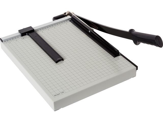 15e Vantage Paper Trimmer, 15' Cut Length, 15 Sheet, Automatic Clamp, Adjustable Guide, Metal Base with 1/2' Gridlines, Guillotine Paper Cutter