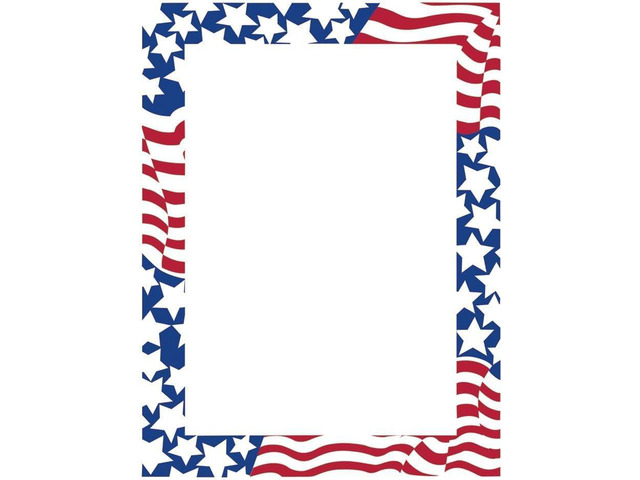 Stars & Stripes Letterhead, 80 Count, 8.5'x11' (2014300) (Pack of 12)