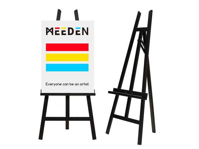 Display Easel Stand for Sign: Adjustable Wooden Stands for Painting - A Frame Art Easel for Canvas up to 60' for Artist Adults Drawing Picture...
