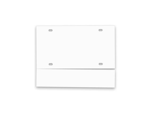 Temporary License Plate Tags - Printable Tear Resistant Waterproof Tags for Car Dealers (100 per Pack) (1 Perf / 5 Mil)