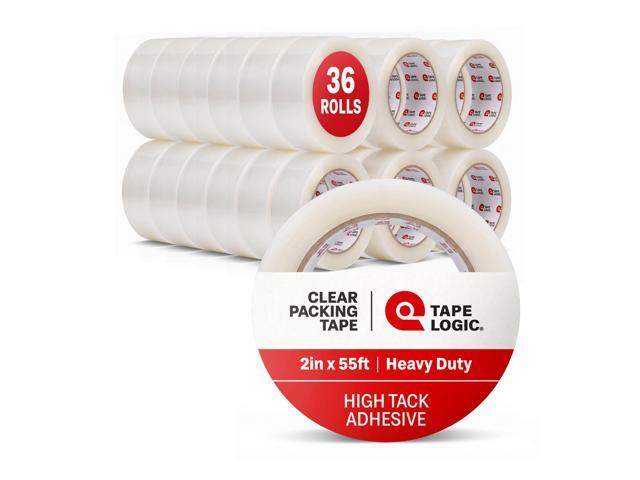 Packing Tape (36-Rolls), 2' x 55 yd - Heavy Duty Packaging Tape Refill for Shipping, Moving, Order Fulfillment, Acrylic 2.6 Mil