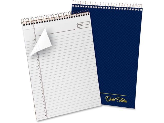 Gold Fibre Project Planner,Top-Wire Bound,8-1/2' x 11-3/4',Project Rule,Navy Cover,70 Sheets (20-815),White,(Pack of 12)