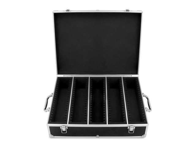 Coin Storage Box, 100 Graded Coin Slab Case, Trading Card Storage Box for PCGS, NGC & More, Coin Holder Display Case, Coin Collection Supplies, Black