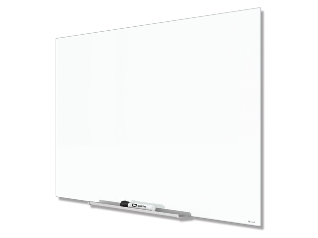 Dry Erase Board, 50' x 28' Glass Magnetic Whiteboard, Wide Format, Horizontal White Board, InvisaMount, White (G5028IMW)