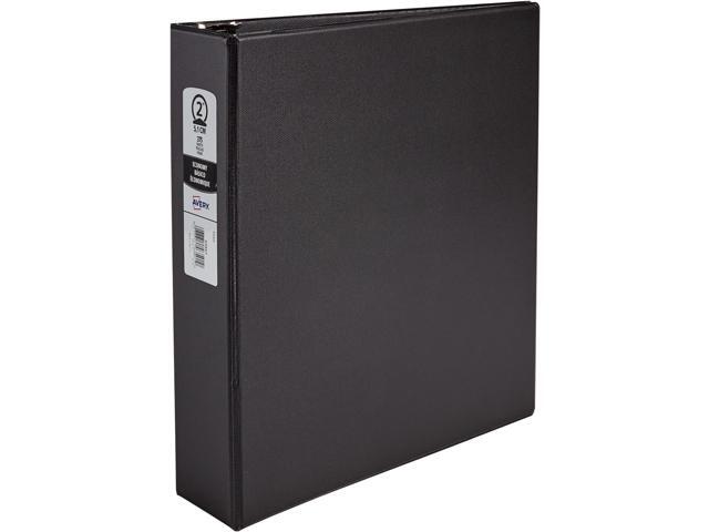Standard 3 Ring Binder,2' Round Rings,375-Sheet Capacity,2.8 Inch Wide Spine,1 Black Binder,Ideal for Lightweight Organization and Occasional...