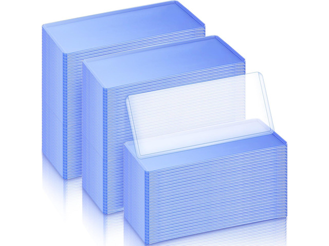 600 Pcs Dollar Bill Holders PVC Currency Holder Transparent Bill Sleeves Protector Case Supplies, 6.9 x 2.95 Inch