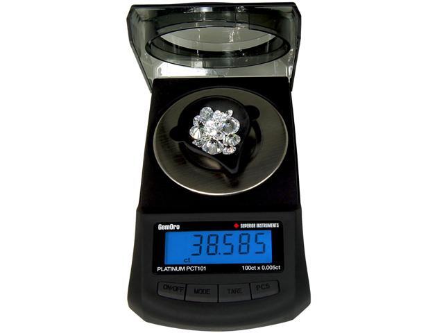 Platinum PCT101 Mini Carat Scale Precise Jewelers Premium Class Weigh Gemstones & Diamonds Digital Precision Tool Expert Professional Reading &...