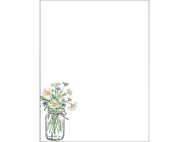 Great Papers! Mason Daisies Letterhead Stationery, 8.5' x 11', 80 count, Inkjet and Laser Printer Compatible (2020147)' (Pack of 12)