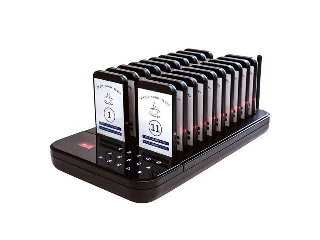 Restaurant Pager Wireless Calling System 20 Beepers Guest Customer Queue Pagers for Food Court Food Truck Church Nursery Clinic Coffee Shop with.