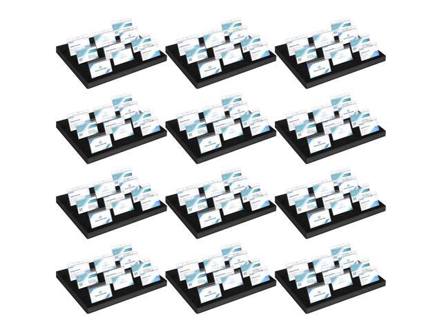 12 Pcs Name Badge Holder ID Tray Organizer Foam Holds 60 Badges ID Tag Organizer Name Tag Holders for Office, 16 3/4 x 12 x 1 1/4 Inch