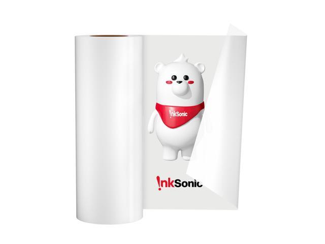 InkSonic A3+ DTF Film Roll 13 inch × 328ft, DTF Transfer Paper for Direct Transfer Film Printer, Double Sided Coated with Anti-Static Layer, Matte,.
