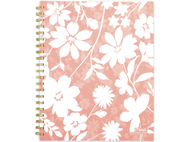Planner 2026-2027 Weekly & Monthly Academic 15-Month April-June, 8-1/2' x 11', Flower Patch (1804-905A) (Pack of 12)