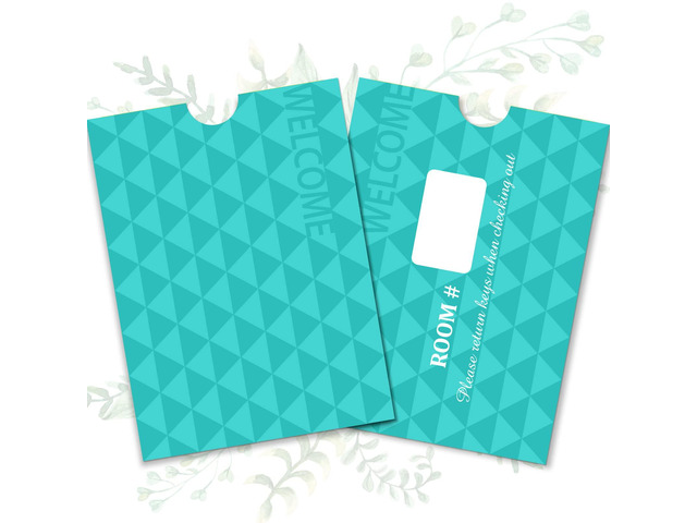 5000 Pack Hotel Key Card Envelopes Sleeves Bulk Delicate Printed Welcome Enjoy Your Stay Gift Card Holders Envelope Sleeve for Business Office, 2.4...