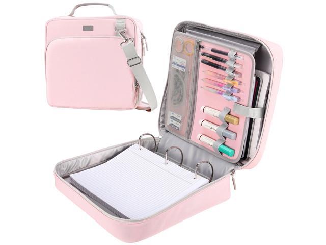 3-Inch 3-Ring Zipper Binder with Shoulder Strap and Multiple Pockets D-Ring Zip Up Binder with 700 Sheets Capacity, Compatible with 13'.