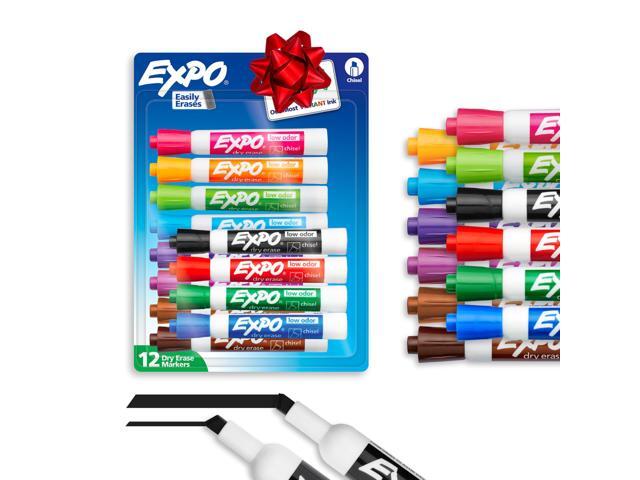 Dry Erase Markers Set Mixed Tip White Board Markers with White Board Eraser Assorted Colors 44 Count, Pack of 4