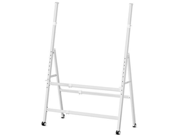 A-Frame Foldable Rolling White Board Stand with Wheels Height & Width Adjustable Universal Whiteboard Easel for Glass, Chalk, Bulletin, Display &...