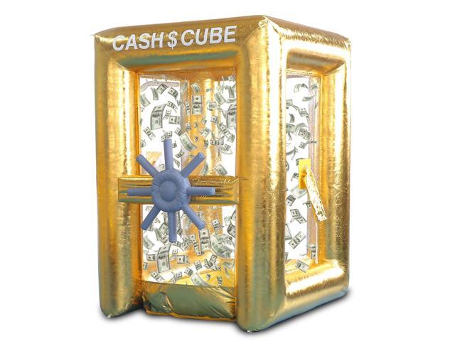 Inflatable Cash Cube Booth Inflatable Money Grab Machine for Business Advertising Event Promotion(NO BLOWERS Included)
