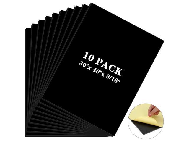 10 Pcs Self Adhesive Foam Boards Bulk 40 x 30 Inch Large Foam Core Board Giant Foam Poster Board with 1 Side Adhesive Blank Board for Home.