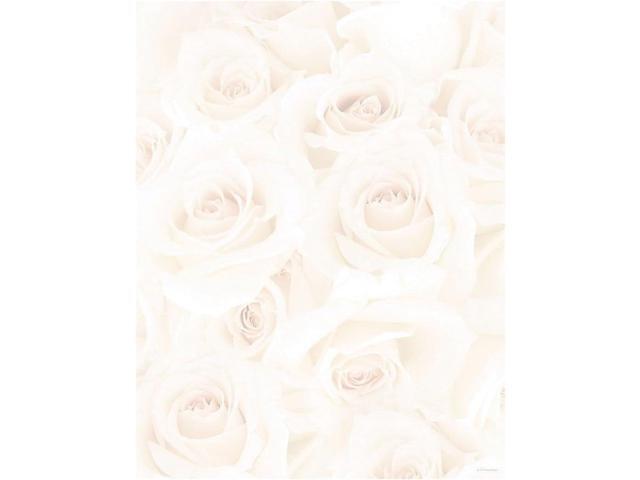 Blush Roses Letterhead, 80 Count, 8.5'x11' (2014334) (Pack of 12)