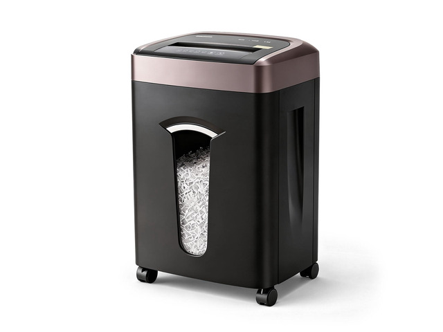 16 Sheets Paper Shredder Heavy Duty for Home Office P-5, 60 Mins Runtime, 7.9 gal, Micro Cut, Shreds CDs & Credit Cards