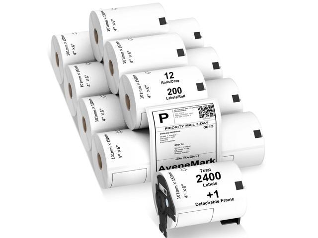 12 Rolls Compatible with Brother DK-1241 (4' x 6') Replacement Shipping Labels - 200/Roll DK Adress Labels for Brother QL Label Printers - Include...