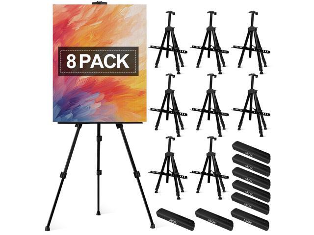 Art Painting Artist Easel Stand, Painting Display Easel Stand,Portable Adjustable Iron Tripod Display Stand with Bag, Height from 20 to 66 in for...