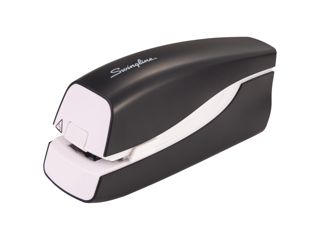 Electric Stapler, 20 Sheet Capacity, Portable, Full Strip, Plug In or Battery, Black (48200)