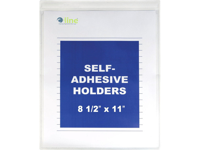Self-Adhesive Shop Ticket Holders, 8.5 x 11 Inches, Clear, 50 per Box (70911) (Pack of 5)