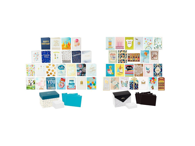 All Occasion Cards - Assortment of 24 Handmade Greeting Cards, Painted Dots - Birthday, Baby Shower, Wedding, Sympathy