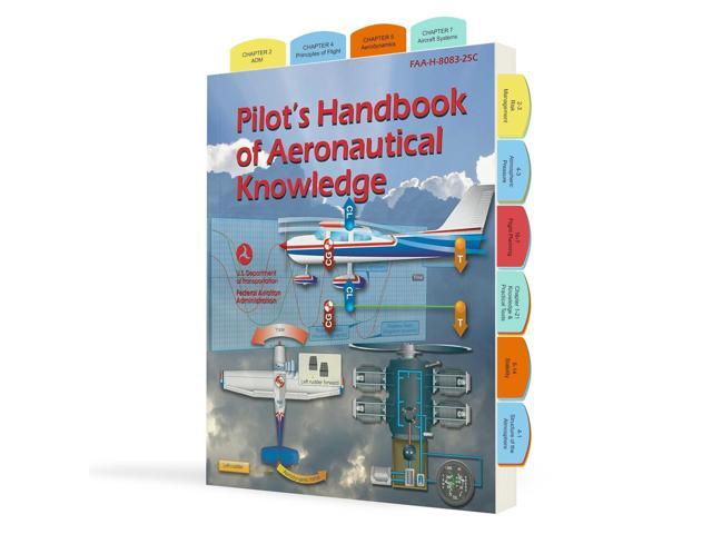 Pre-Tabbed Pilots Handbook of Aeronautical Knowledge (PHAK) 2025 FAA Pilot Handbook with Color-Coded Tabs for Quick Reference, Perfect for Student...