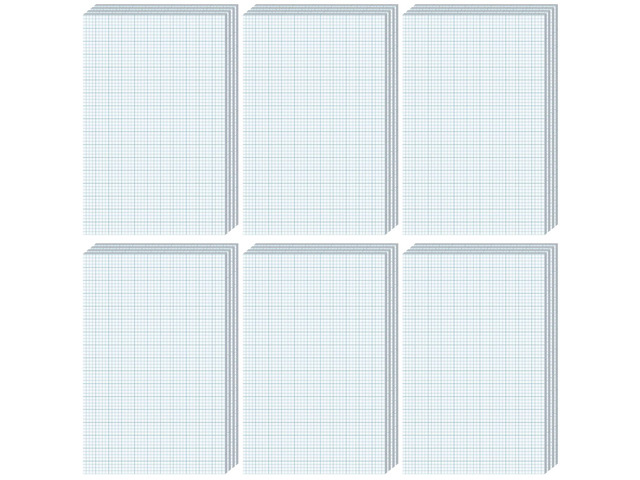 24 Pack Graph Paper Pads 8.5' x 11', 4x4 Quad Ruled, 50 Sheets/100 Pages Back to School Graph Paper for Engineer Architect Designer Mathematician...