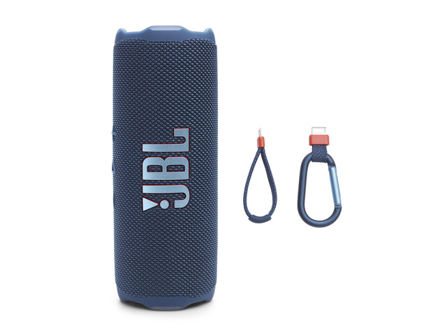 Flip 7 Portable Bluetooth Speaker, Waterproof and Drop-Proof - Blue Up To 16 Hours Playtime, IP68 Dustproof Build, Clip-On Loop, USB C Lossless...