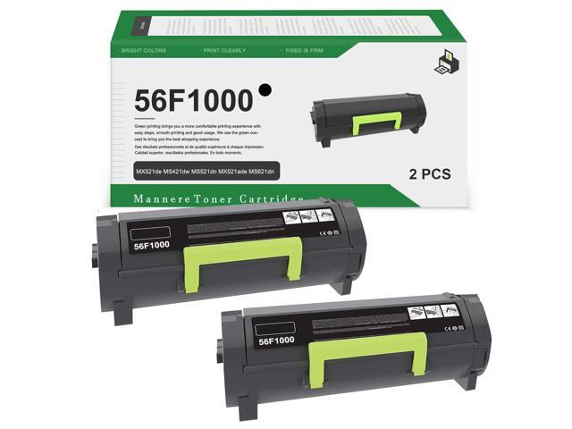 56F1000 High Yield Toner Cartridges (2-Pack) - Compatible 56F1000 Black MS321 Toner Cartridge Replacement for Lexmark MS621dn MS321dn MS421dn...