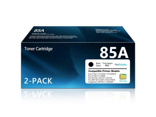 85A CE285A Toner Cartridge Black with Chip Replacement for HP85A CE285A CE285 Toner Compatible for Laser Jet Pro P1102w M1212nf MFP P1109w M1217nfw.