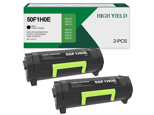 50F1H0E High-Yield Black Remanufactured Toner Cartridge Compatible for Lexmark 50F1H00 50F1000 Toner for MS310dn MS312 MS410dn MS510dn MS610dn...