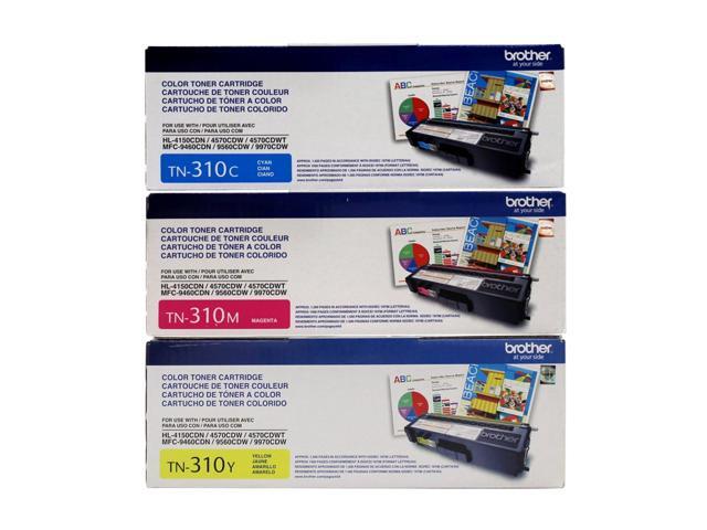 TN-310 Standard Yield Toner Cartridge Set Colors Only (CMY)