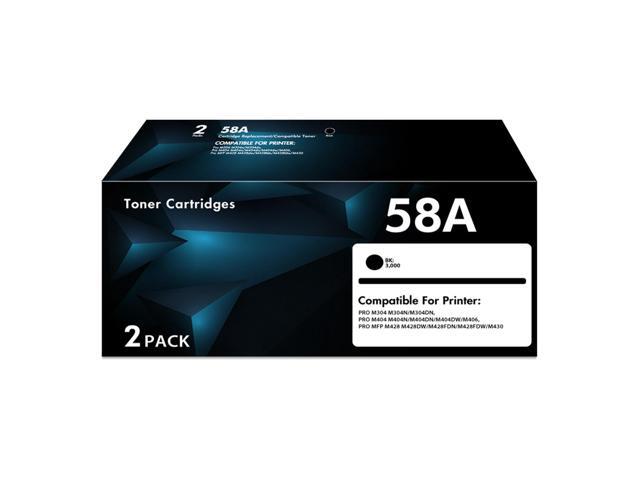 CF258A 58A Toner Cartridge Black with Chip Replacement for HP 58A CF258A 58X CF258X Work with MFP M428fdw M428fdn M428dw Pro M404n M404dn M404dw...