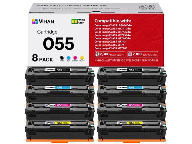 055 Toner Cartridge Replacement for Canon 055 Color ImageCLASS MF743Cdw MF741Cdw MF743 MF741 MF746Cdw MF740C MF745Cdw LBP664Cdw Printer Ink...