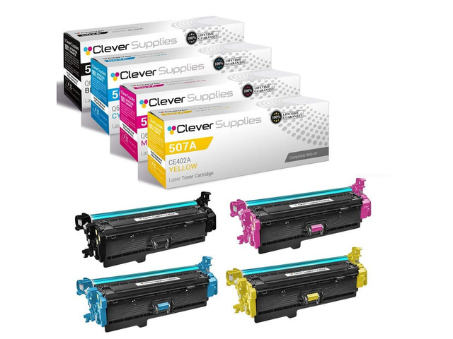 CS Replacement Toner Cartridge Compatible with HP M570dn Color PRO 500 M570 M570DN M570DW M551XH Color Flow M575C CE400A Black CE401A Cyan CE402A...