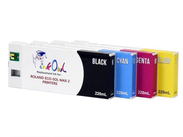 Compatible Ink Cartridge Replacement for Roland BN2-20, BN2-20A, BN2-30 Printers ESL4 (220mL, 4-Pack)