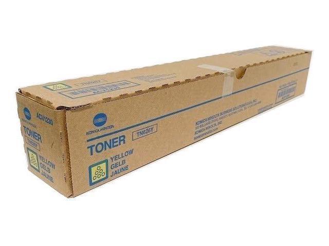 OEM Konica Minolta TN626Y ACV1230 Yellow Toner Cartridge Bizhub C450i C550i C650i