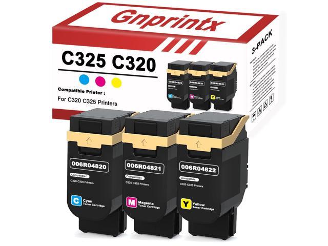 C325 C320 Toner Cartridges 006R04822 006R04821 006R04820 Replacement for Xerox C325 C320 Compatible with Xerox C320 C325 Printers (3 Pack, with chip)