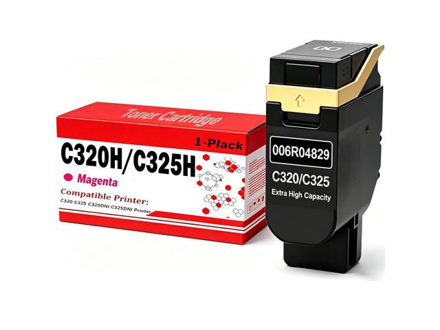 C320 C325 Toner Cartridge Extra High Capacity 006R04829 Compatible for Xerox C320 C325 C320DNI C325DNI Printer (1 Magenta 5500 Pages)