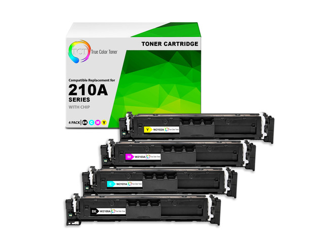 210A Toner Cartridge 4 Pack - Premium Compatible Replacement for HP 210A W2100A W2101A W2102A W2103A Works with HP Color LaserJet Pro 4201dn 4201dw...