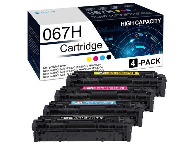 067H Toner Cartridges High-Yield 4 Pack: Compatible CRG 067H Toner Replacement for Canon 067H imageCLASS MF650C MF656Cdw MF653Cdw MF654Cdw MF652Cdw.