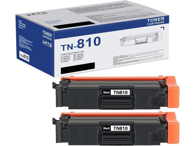 TN810BK Toner Cartridge Replacement for Brother TN810 TN-810 TN810XLBK TN-810XL Works with MFC-L9610CDN HL-L9410CDN HL-L9470CDN (2-Pack, Black)